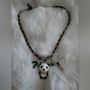 Betsey Johnson Panda Statement Necklace